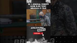 Ini 5 Jenderal Penentu Nasib Irjen Teddy Minahasa di Polri