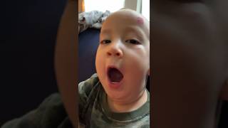 Fake Sneeze turns into YAWN🥱Too FUNNY🤣 #goodvibes #lifewithatoddler #comedy #toddlerlife #toddler