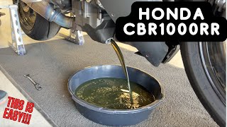 How to change the oil on your Honda CBR1000RR