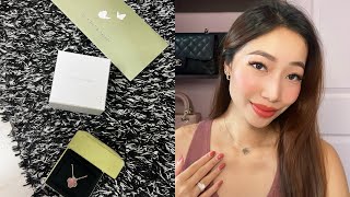 VAN CLEEF & ARPELS VINTAGE ALHAMBRA NECKLACE UNBOXING | VCA Pendant Try On, First Impressions & TIPS