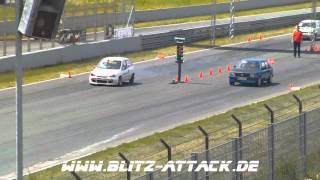 17. Opeltreffen Oschersleben 2012 - 1/8 Meile Opel Corsa B Blitz Attack Racing vs Opel Kadett D