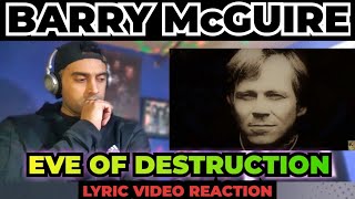 "sad but true" - Eve of Destruction BARRY McGUIRE (with lyrics) - First Time Reaction