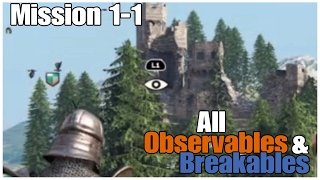 For Honor - Mission 1-1 - All Observables and Breakables