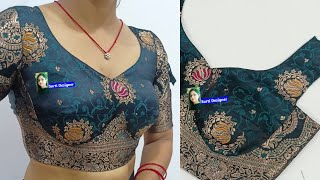 Sabyasachi Blouse with Pad | Sabyasachi Blouse Cutting and Stitching | Sabyasachi Blouse Cutting