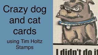 Crazy Cat and Dog Cards #timholtz