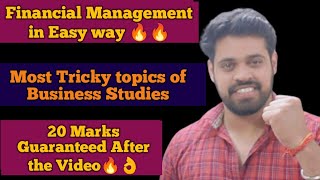 Financial Management in Easy Way | Business Studies Class 12 Important Questions | Guess papers