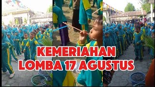 LOMBA 17 AGUSTUS ESTAFET MEMIMDAHHKAN KARET DENGAN SEDOTAN