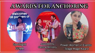 Awards for Anchoring | Swati Sharma Singh #anchorinindia