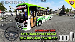 Bus Simulator Indonesia - TATA Marcopolo Ultra New Bus Mod Download Link - Android Gameplay FHD E752