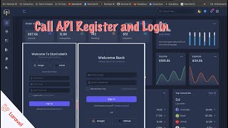 Laravel Call API Register and Login with template