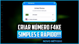 🟥Como CRIAR NÚMERO VIRTUAL para RECEBER SMS sem VPN | numero fake para whatsapp 2023 (Guia completo)