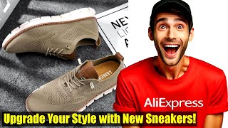 Unleash Your Style with New Stylish Men's Casual Shoes Spring Flyknit Sneakers - A