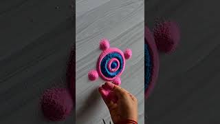 biggners rangoli | small rangoli | easy simple rangoli | kolam muggulu #rangoli #video