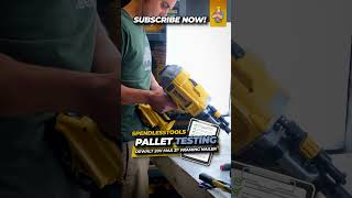 Pallet Testing : 20V MAX  21° Plastic Collated Cordless Framing Nailer