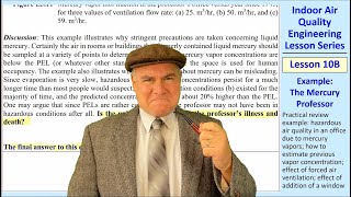 IAQ Engineering Lesson 10B: Example: The Mercury Professor