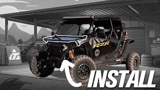 How To Install Tusk Folding Glass Windshield | '24 RZR XP/XP 4 1000