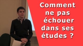 Conférence: Des Astuces Et Des Méthodes Pour Réussir Ses Etudes