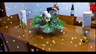 Diy Aprenda a fazer um Arranjo de Natal com material usado