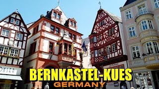 BERNKASTEL-KUES | MOST BEAUTIFUL MOSEL TOWN | CITY WALKING TOUR | 4K