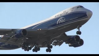 Air Bridge Cargo 747-400 Landing at Chicago O'Hare