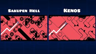 Sakupen Hell Layout vs Kenos Layout | Geometry Dash