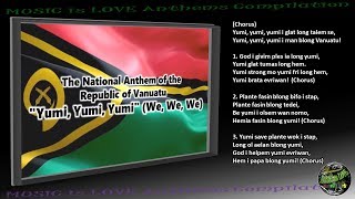 Vanuatu National Anthem "Yumi, Yumi, Yumi" INSTRUMENTAL with lyrics