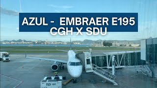 TRIP REPORT | Azul Linhas Aéreas - Embraer E195 - São Paulo (CGH) to Rio de Janeiro (SDU) | Economy