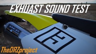 SUZUKI DRZ400 DEP EXHUAST SOUND TEST (SUPERMOTO)