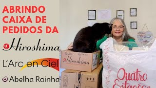 ABRINDO CAIXAS DE PEDIDOS DAS REVISTAS HIROSHIMA, L'ARC EN CIEL E ABELHA RAINHA