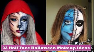 23 Half Face Halloween Makeup Ideas | Halloween Makeup Look