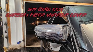 How to remove and install carbon fiber side mirror for 2019 BMW 550i the correct way.