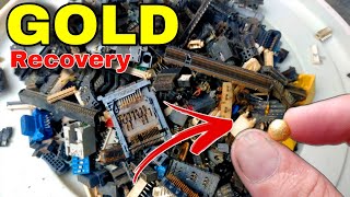 How to Gold Recovery from Gold Plated Pin /Gold Recovery from Mobile Phone #business #gold