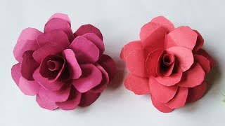 How to make paper rose🌹🌹🥀🌷Diy paper rose.