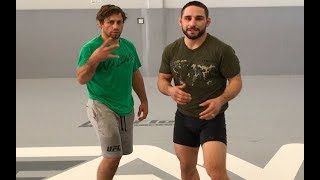 Chad Mendes Wrestling technique| Double Legs and Snap Downs