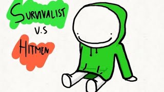 I ANIMATED One of Dream's Minecraft Gameplays: Survivalist VS Hitmen (Clip)