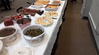 potluck church supper at Trinity Methodist church in Opelika.