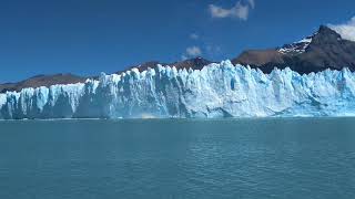 perito moreno melting, big crash