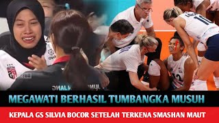 Berhasil Tumbangkan GS Caltex Megawati Buat Kepala Gyslle Silvia Bocor Setelah Terkena Smash Maut