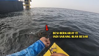 INI SPOT MANCING PINGGIRAN DI JAKARTA | BESI TUA DAN BERKARAT JADI SARANG IKAN BESAR