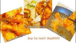 Thịt gà tẩm bột chiên giòn ăn cùng bánh hỏi 😋😋😋cuộc sống quanh Hà Lan @Dep8305