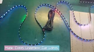 6PCS Pack Dream Color Car Underglow Light Flexible Smart Rope Light