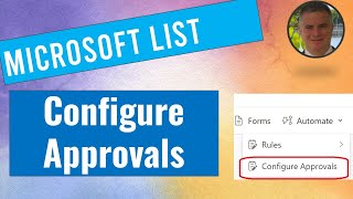 How to Add an approvals to a SharePoint list (configure Approvals)