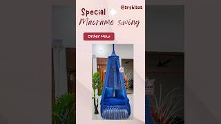 Macrame swing hammock chair for your home 🏡  #macramemakers #macramecrafts #macramejhula #homedecor