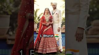 Top 10 Wedding Dress Of Different countries #sorts #trending #ytshorts #shorts