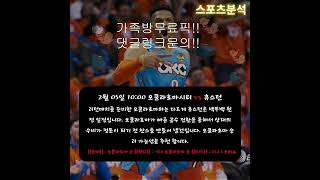 2월5일 해외농구 스포츠 분석!!