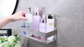 How To Attach A Shelf To Bathroom Tiles Without Drilling - YIGII KH004C