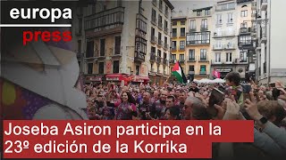 Joseba Asiron participa en la 23º edición de la Korrika