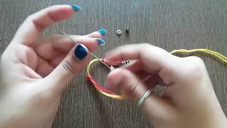 Market जैसी राखी घर पर बनाएें//DIY// How to maje rakhi at home//beaded rakhi