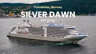 Silver Dawn sail away from Trondheim | CaptainsVoyage