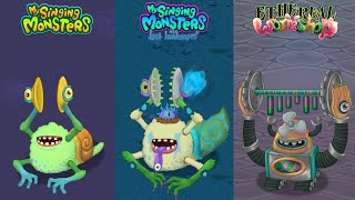 My Singing Monsters Vs The Lost Landscapes Vs Ethereal Workshop Redesign Comparisons ~ MSM